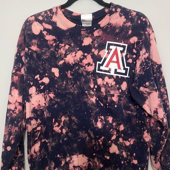 KA Knights Apparel Women’s Wildcats Arizona Acid Wash Long Sleeve T-Shirt Small‎ - Picture 2 of 12